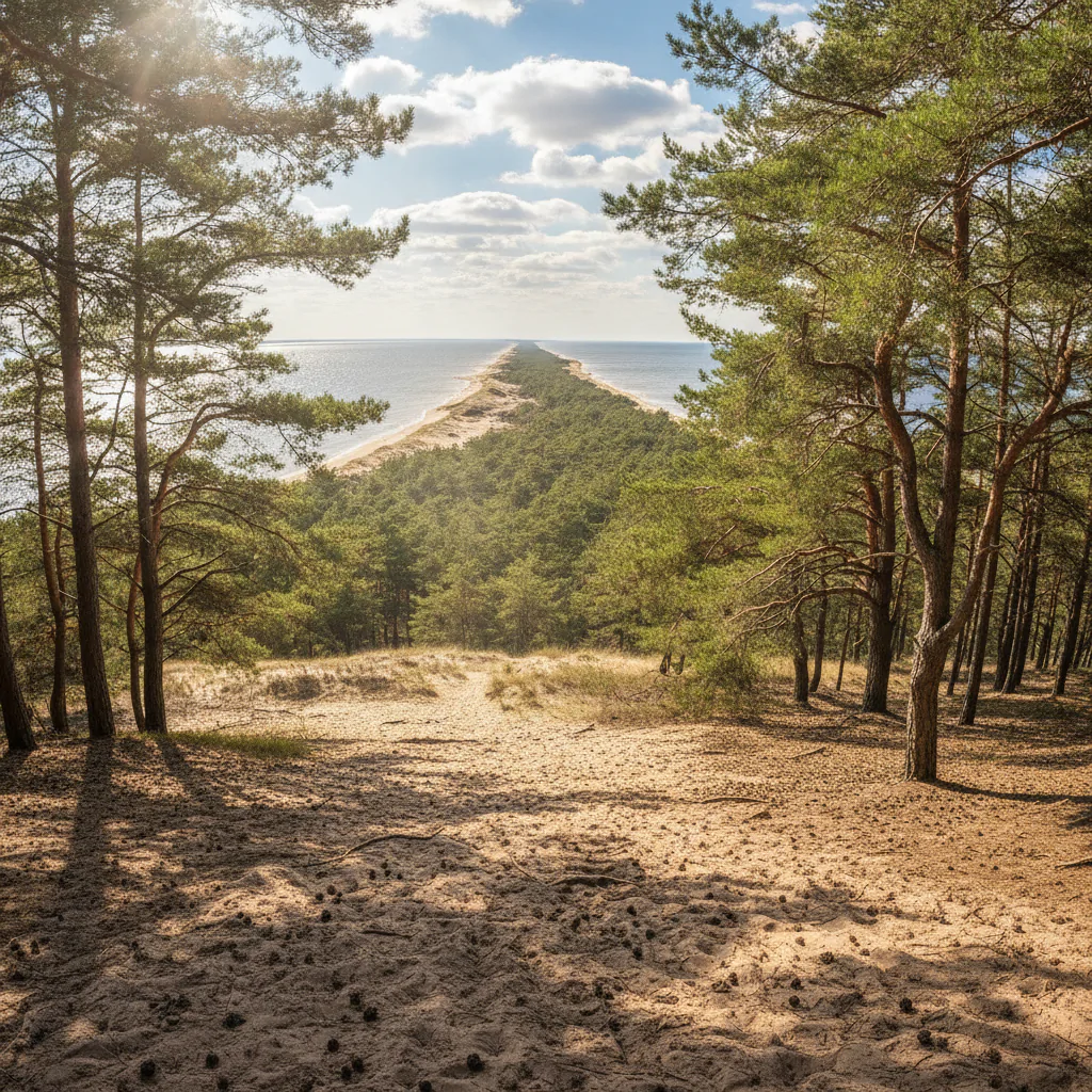 Куршская коса в лучах солнца