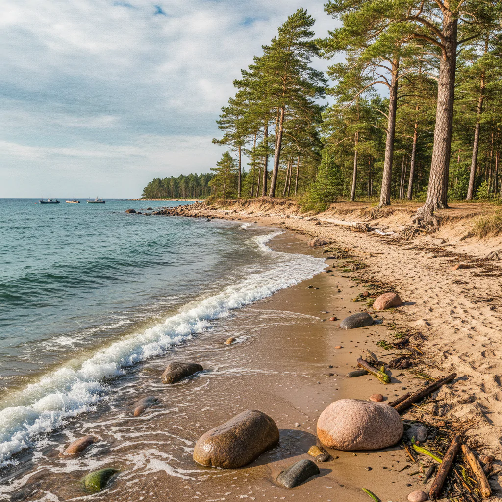 Балтийское море с пляжа
