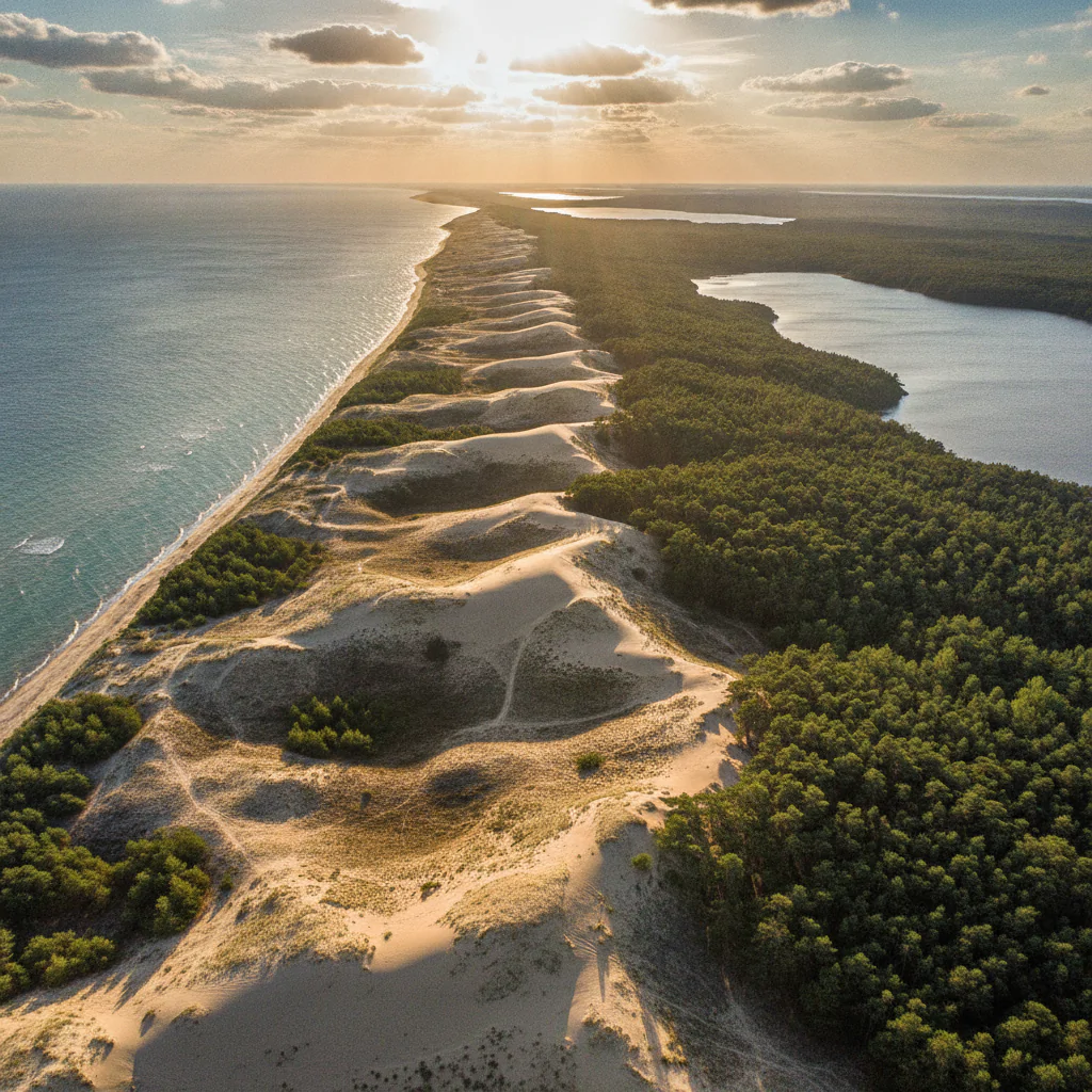 Куршская коса в лучах солнца