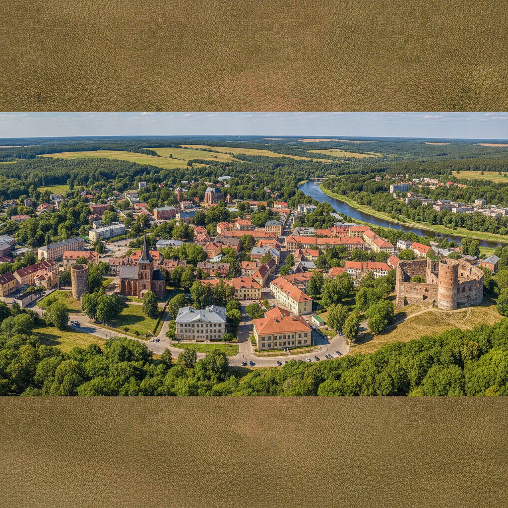 Панорама Черняховска с высоты