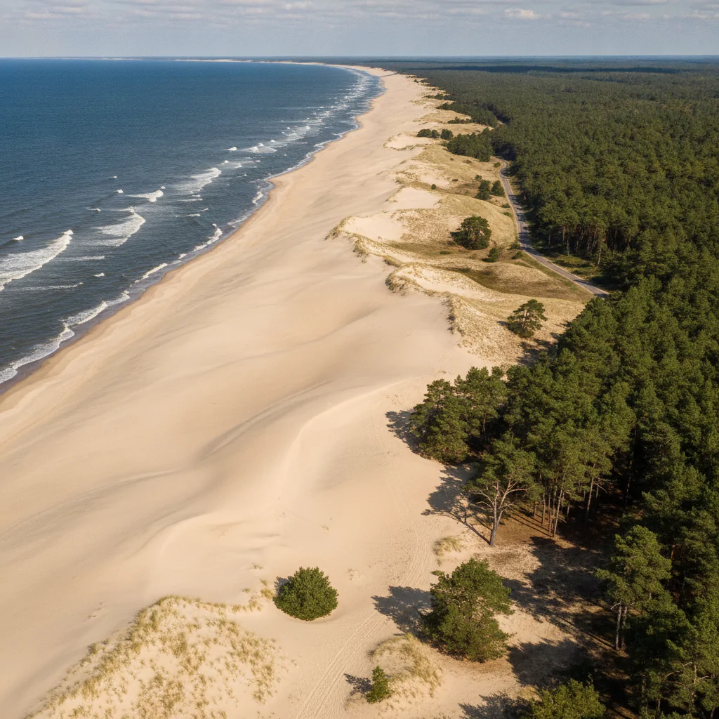 Куршская коса и море