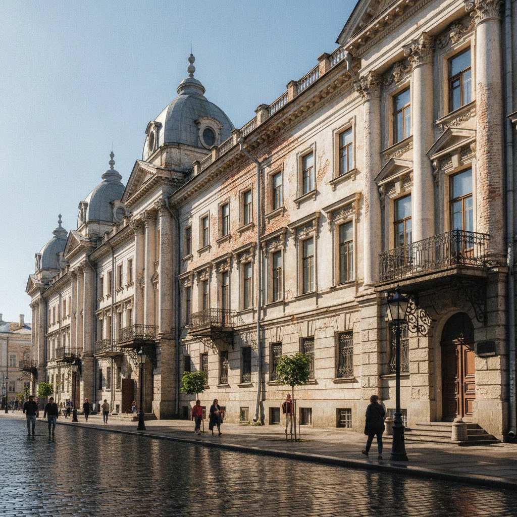 Архитектурные фасады старого города