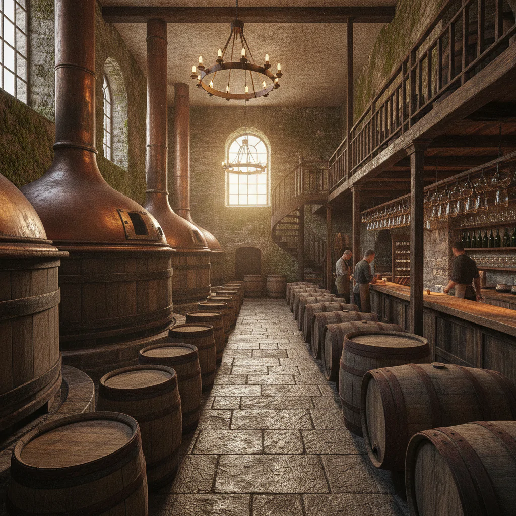 Интерьер старинной пивоварни