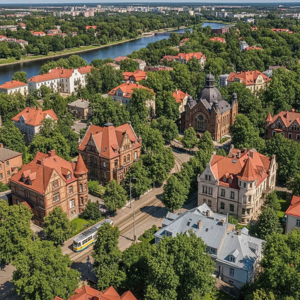 Панорама района Амалиенау